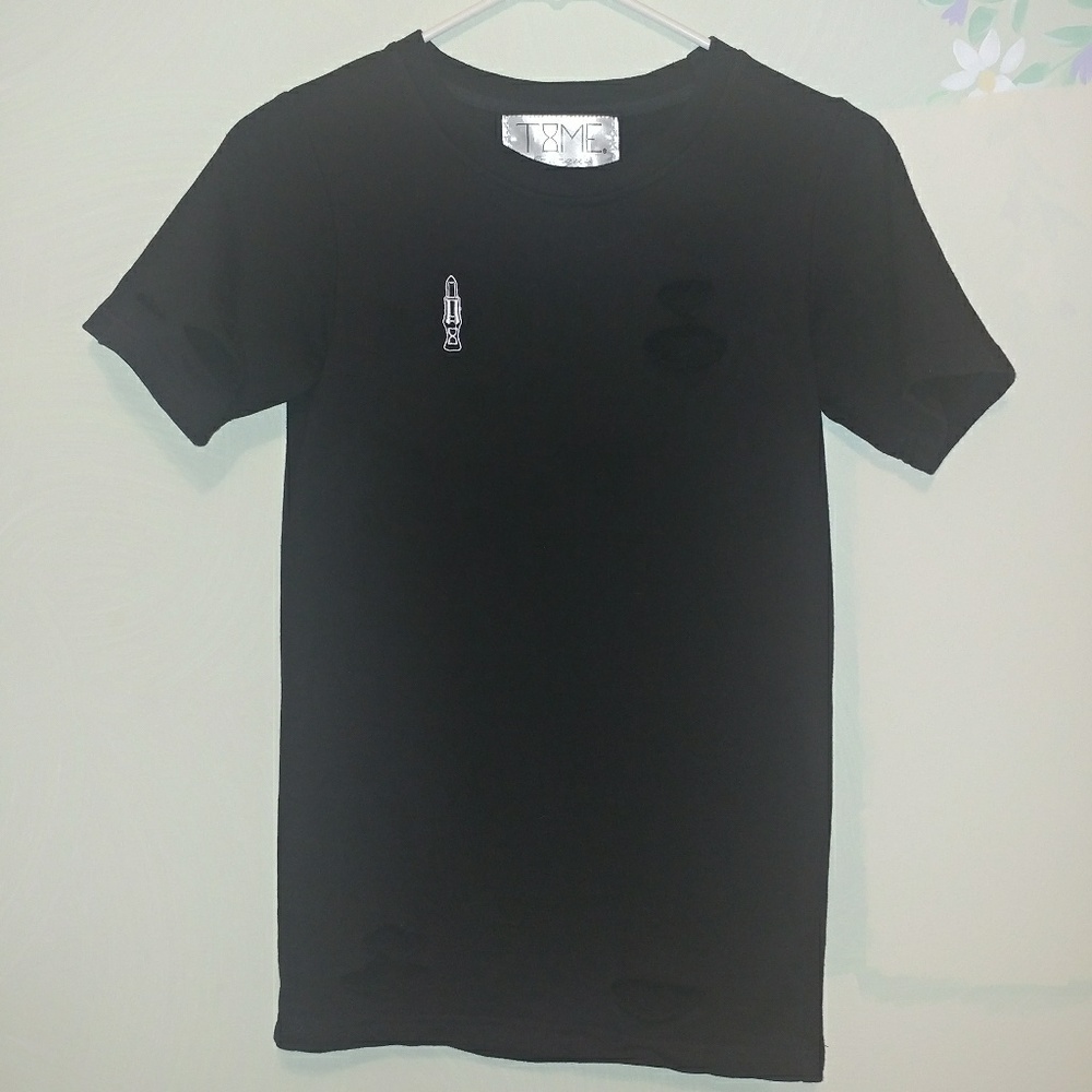 Time Los Angeles Distressed Makeup Tee